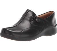 Clarks Women's Un.Loop 2 Walk Loafer, Black Leather, 3.5 UK