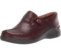 Clarks Women's Un.Loop 2 Walk Loafer, Dark Tan Leather, 4.5 UK