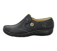 Clarks Women's Un Loop Shoes, Black Leather, 9 UK