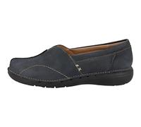 Clarks Women's Un Loop Stride Loafer, Navy Nubuck, 4 UK