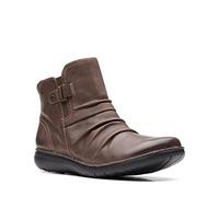 Clarks Women's Un Loop Top Ankle Boot, Dark Brown, 6.5 UK Wide