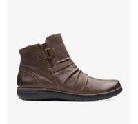 Clarks Womens Un Loop Top Dark Brown Boots - Size UK 5