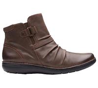 Clarks Women's Un Loop Top Fashion Boot, Dark Tan Lea, 4 UK
