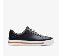 Clarks Womens Un Maui Lace Black Leather Trainers - Size UK 3.5