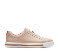 Clarks Women's Un Maui Lace Blush Leather Trainers in Pink | Size: 6/Standard Fit