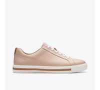 Clarks Womens Un Maui Lace Blush Leather Trainers Leather Sports