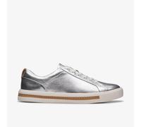Clarks Womens Un Maui Lace Metallic Trainers Leather Sports