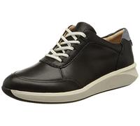 Clarks Women's Un Rio Mix Sneaker, Navy Leather, 8 UK