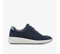 Clarks Women's Un Rio Sprint Sneaker, Navy Nubuck, 5 UK