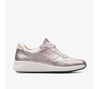 Clarks Womens Un Rio Sprint Platinum Trainers Leather Sports