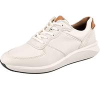 Clarks Womens Un Rio Sprint White Combination Leather Trainers Leather Sports