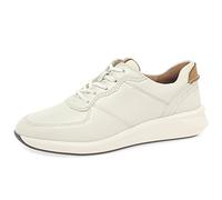 Clarks Un Rio Sprint White Combination Leather Trainers White
