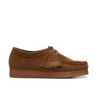 Clarks Womens Wallabee Cola Suede Wallabee,Lace Up Brown