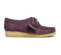 Clarks Womens Wallabee Lace-Up Shoes Purple