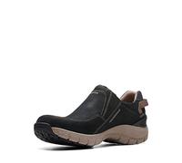Clarks Women's Wave Plateau Oxford, Black Nubuck, 5.5 UK Wide
