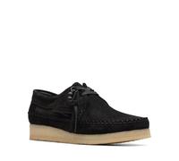 Clarks Womens Weaver, Black Suede, 6