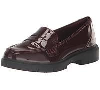 Clarks Women's Westlynn Ayla Loafer, Burgundy Patent Synthetic, 7.5