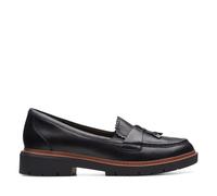 Clarks Womens Westlynn Bella Black Leather Loafers