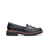 Clarks Women's Westlynn Bella Loafer, Navy Leather, 7.5 UK