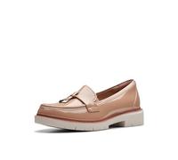 Clarks Women's Westlynn Bella Loafer, Warm Beige Synthetic, 7.5 UK