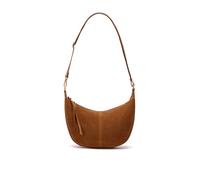 Clarks Women's Willow Moon Tan Suede Shoulder Bag, Cross Body Bag in Brown Clarks Brown One Size