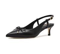 Clarks Womens Zarey Bow, Black Leather, 8.5