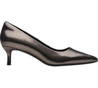Clarks Womens Zarey Court, Metallic, 10