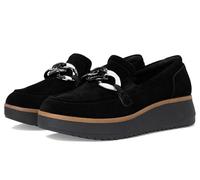 Clarks Women's Zylah May Loafer, Black Suede, 8
