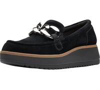 Clarks Women's Zylah May Loafer, Black Suede, 9
