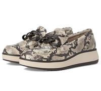 Clarks Women's Zylah May Loafer, Snake Print Synthetic, 7.5