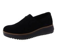 Clarks Women's Zylah Sky Loafer, Black Suede, 7.5 Wide
