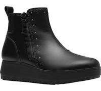 Clarks Women's Zylah Willow Ankle Boot, Black Leather, 4 UK