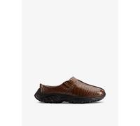 Clarks X Martine Rose Womens Clarks x Martine Rose Clog 1 Croc-Embossed Leather Clogs Brown Croc Lea Eur 40 / 6 UK Men