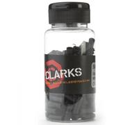 CLARKS Y2029DP Push-To-Fit 2P Brake Cable Ferrule Plastic, 150 Pieces, Black