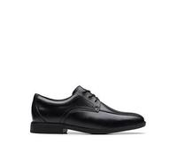 Clarks Jonwin Loop Y Childrens Black Leather, 3.5