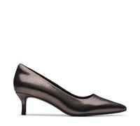 Clarks Zarey Court Shoes BLACK LEATHER SIZE 3