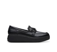 Clarks Originals Unisex's Zylah Top Shoe, Black Leather, 7 UK