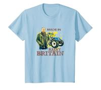 Clarkson's Farm - Made in Rainy Britain T-Shirt, Youth, Baby Blue, Small