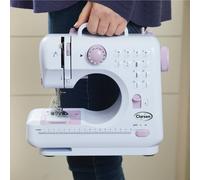 Clarsen Compact Sewing Machine with 12 Stitch Functions, Lightweight Design in White Clarsen White