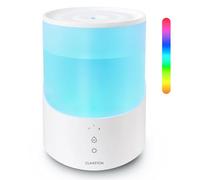 Clarston Humidifiers for Bedroom, 2.5L Cool Mist Humidifier with Essential Oils Diffuser and Nightlight, Top Fill Humidifiers for Home Large Room, Timer, Auto Shut-off, 25H Runtime