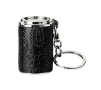 Clarture Large Capacity Coin Holder Keychain - Portable Pocket Change Bank for Parking & Coin-Operated Devices(Black)