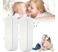 Claru Ionic Air Purifier Plug in Uk, Claru Ionic Air Purifier for Cat Pee Mini Portable, Claru Air Purifiers Whisper Quiet, Remove Smell, Pollutants, Negative Ion Air Filter-Free Purifier (2pc white)