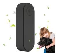 Claru Ionic Air Purifier Plug in Uk for Cat Pee, Clairu Air Purifier, Mini Negative Ion Generator, Quiet & Filter-Free, Removes Pet Smell, Smoke, Odours, For Bedroom, Toilet, Pet Room (Black)