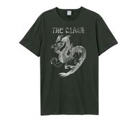 Amplified Unisex Adult New Dragon The Clash T-Shirt (XL) (Charcoal)