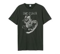 CLASH - NEW DRAGON AMPLIFIED XX LARGE VINTAGE CHARCOAL - T-shirt