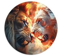 Clash of Kings Round Puzzles 1000 Pieces Puzzle Gifts Challenging Brain Teaser for Teenagers,Family Fun,DIY Home Decor Gift 67.5x67.5cm