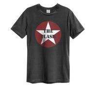 CLASH STAR LOGO AMPLIFIED VINTAGE CHARCOAL SMALL - T-shirt