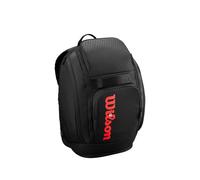 WILSON Clash V3 Super Tour Tennis Backpack - Black/Infrared, Holds up to 2 Rackets