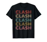 Clash Vintage Retro Text Apparel 70s 80s Gaming Gift T-Shirt