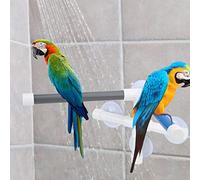 Clasken Sturdy and Durable Parrot Shower Stand, Bird Bathing Perch, Perch Stand 13.8x10.6x7.5In for Parrot Macaw